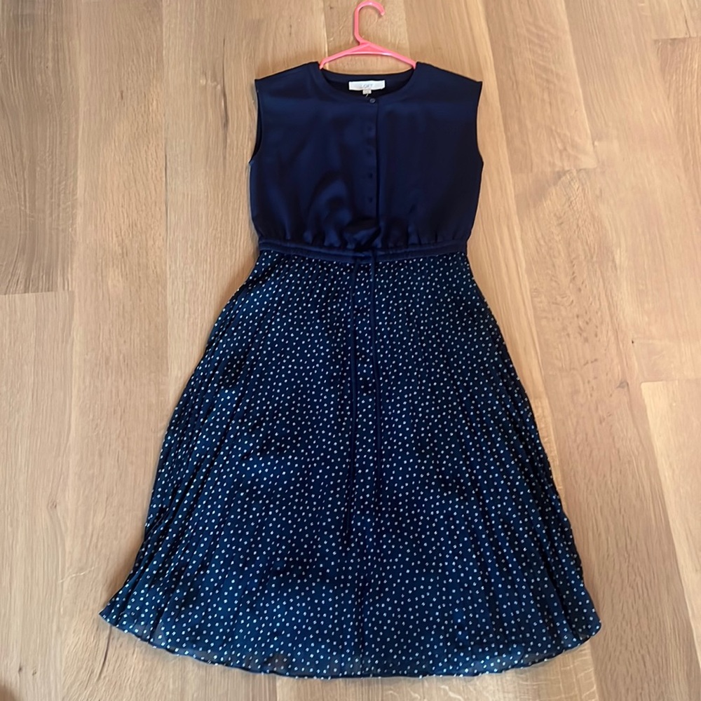 Loft Dress Navy Size 2